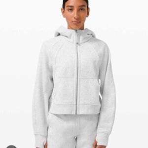 lululemon athletica Cropped Zip-Up Hoodie - Light Gray